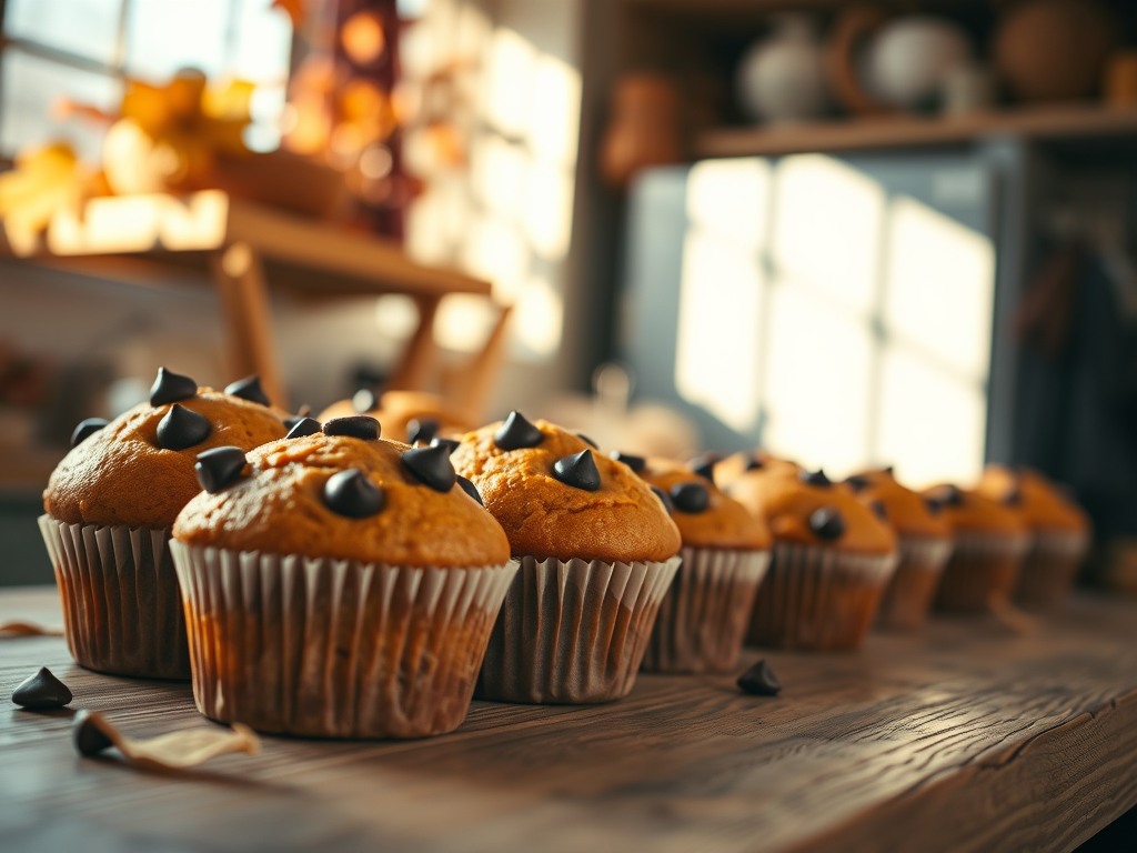 Delicious Pumpkin Chocolate Chip Muffins Recipe