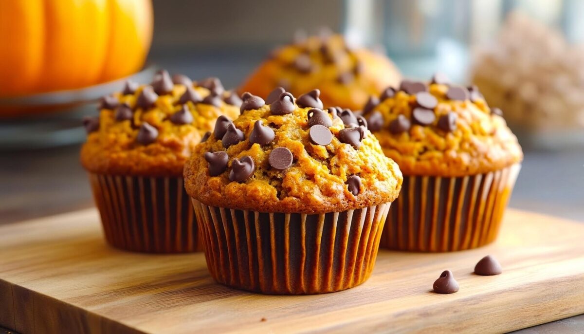 Pumpkin Chocolate Chip Muffins Recipe