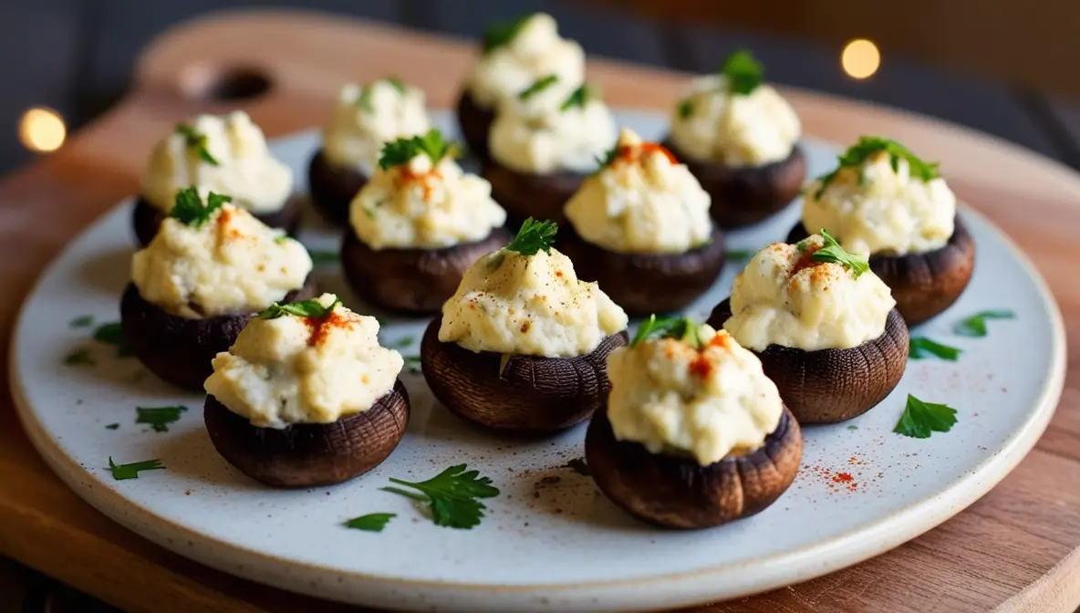 Cream Cheese Stuffed Mushrooms