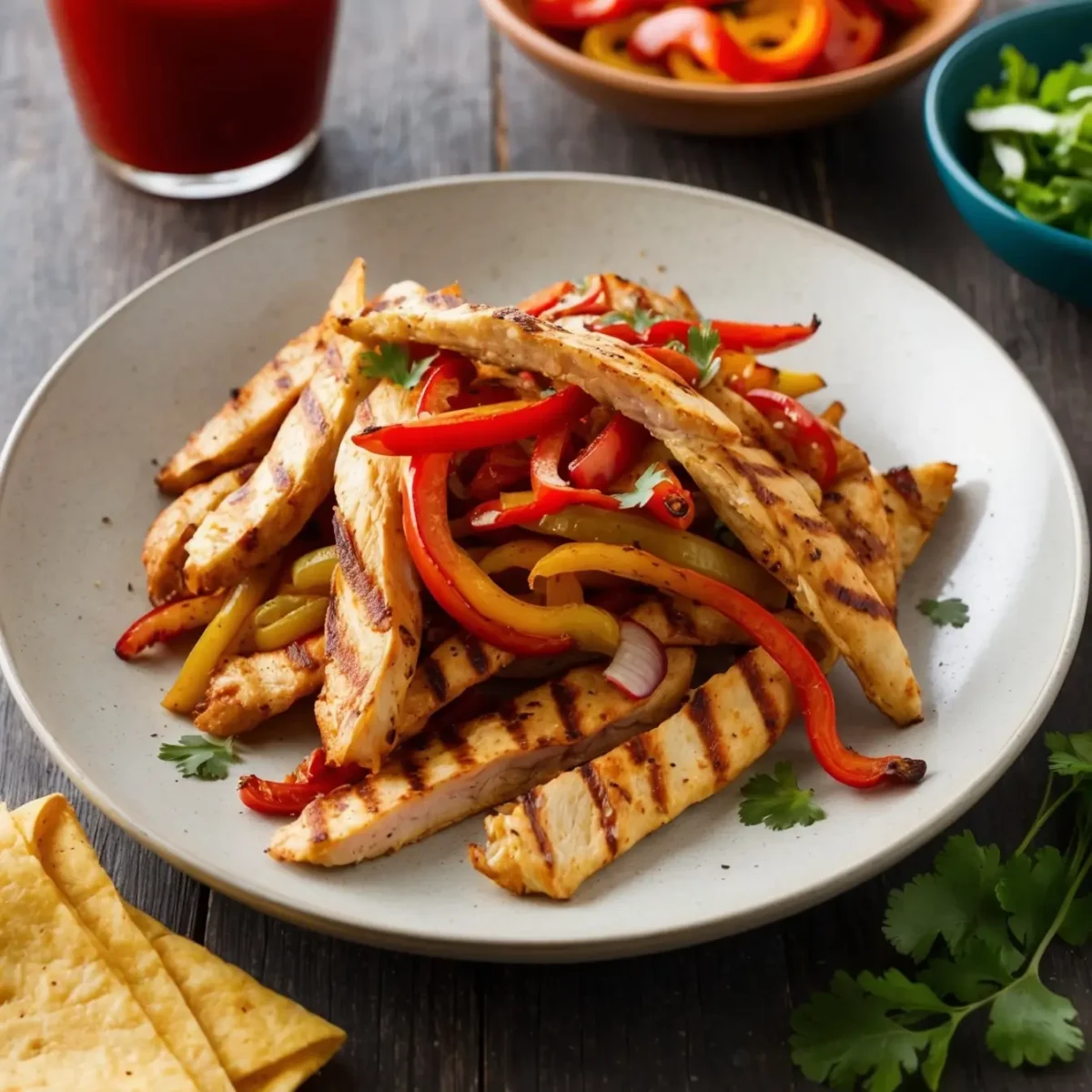 fajitas de pollo