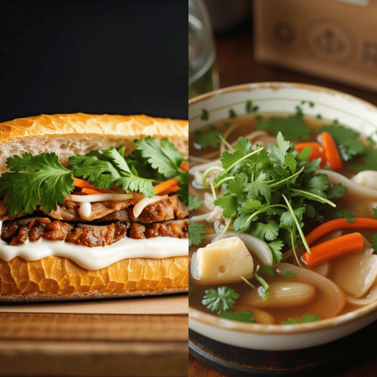 Banh Mi and Pho broth